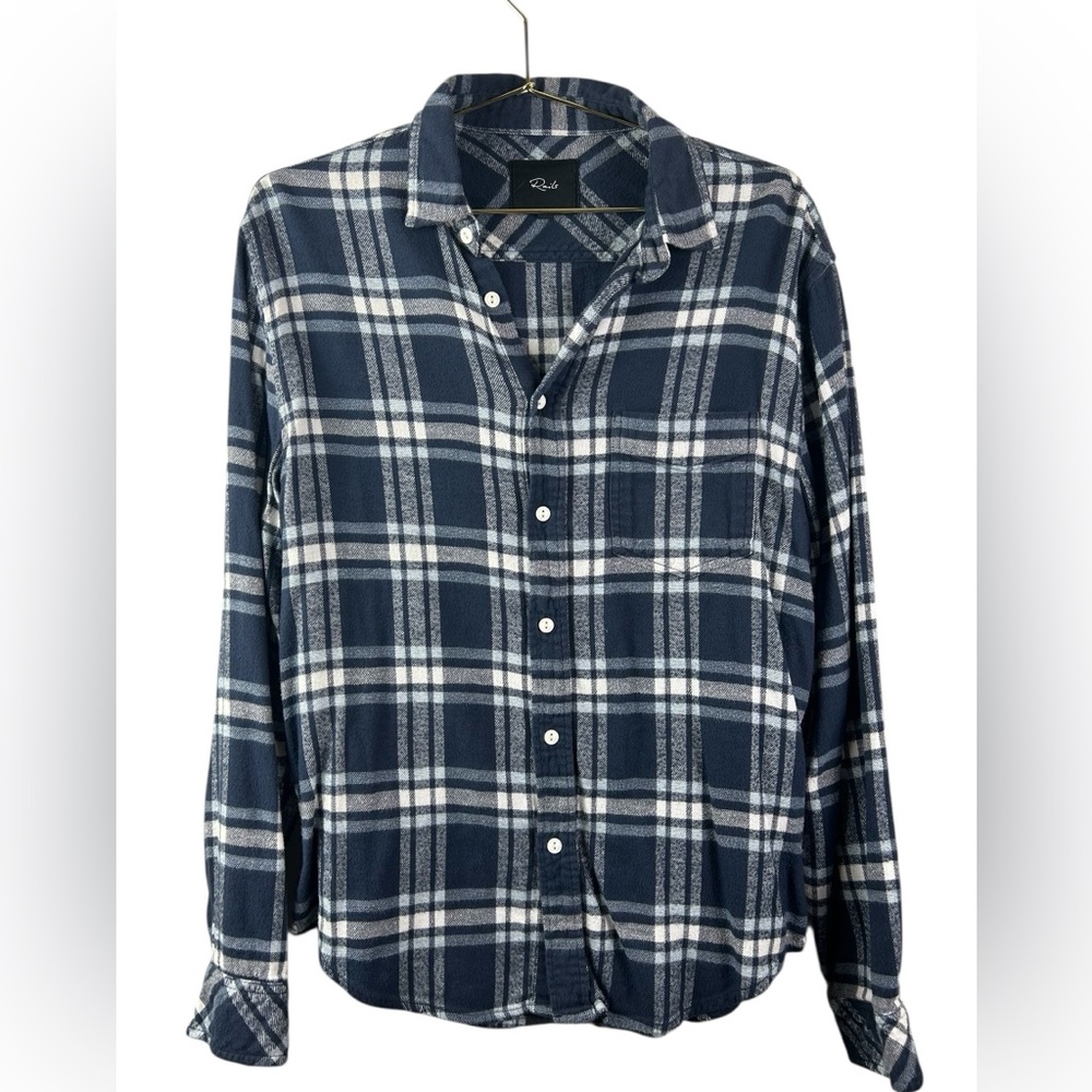Rails Hunter plaid button-down flannel shirt in a women's size small